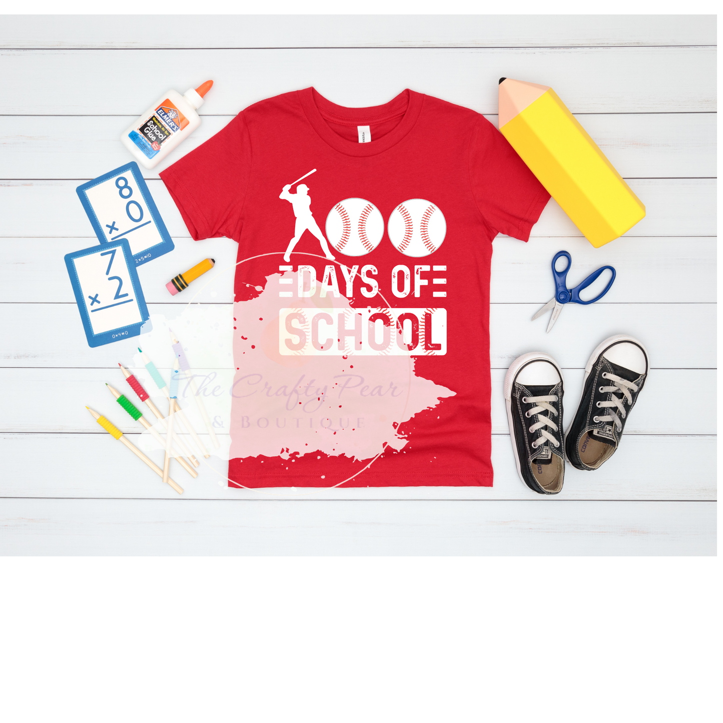 100 Days of School Baseball - DTF Transfer
