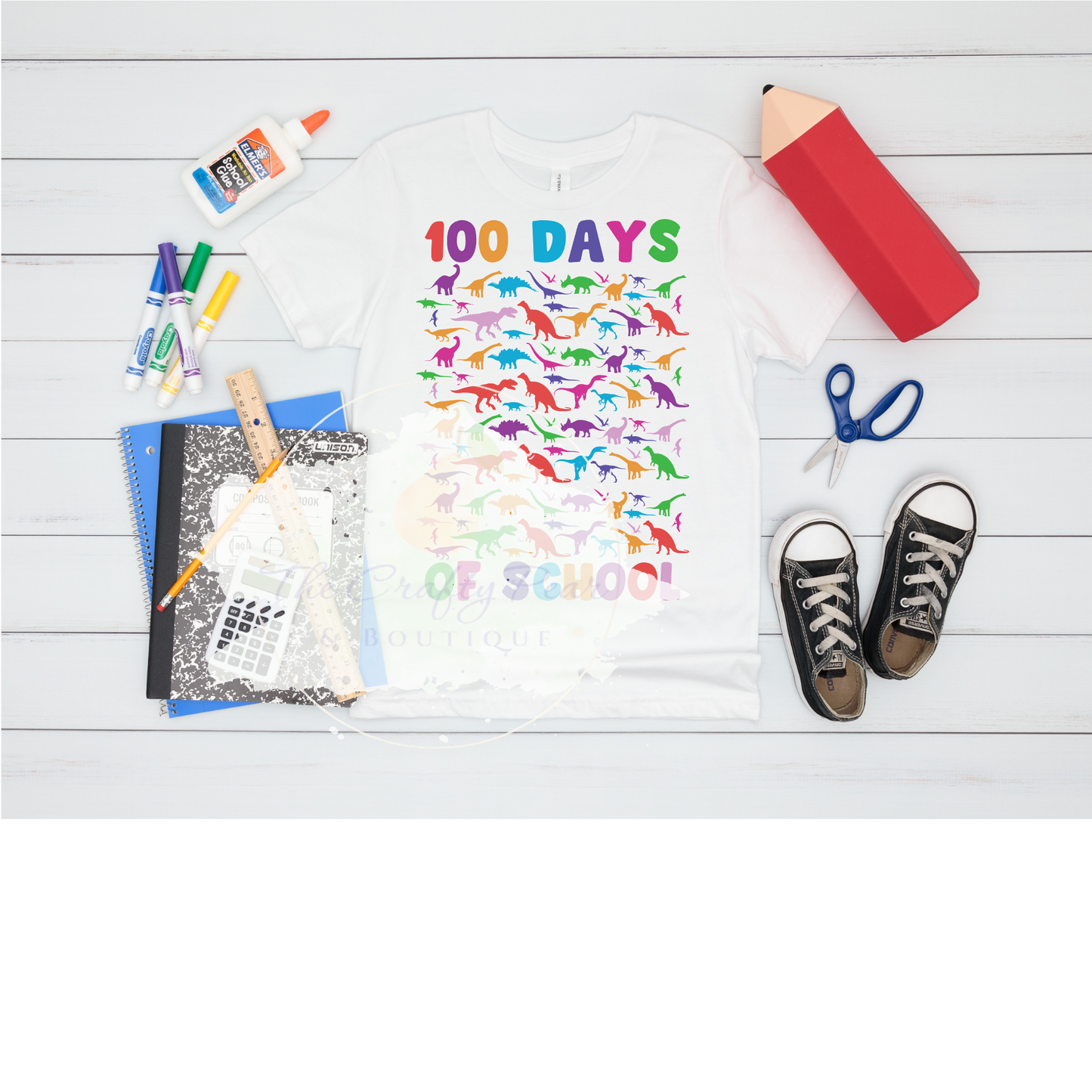 100 Days of School Dinosaurs - DTF Transfer