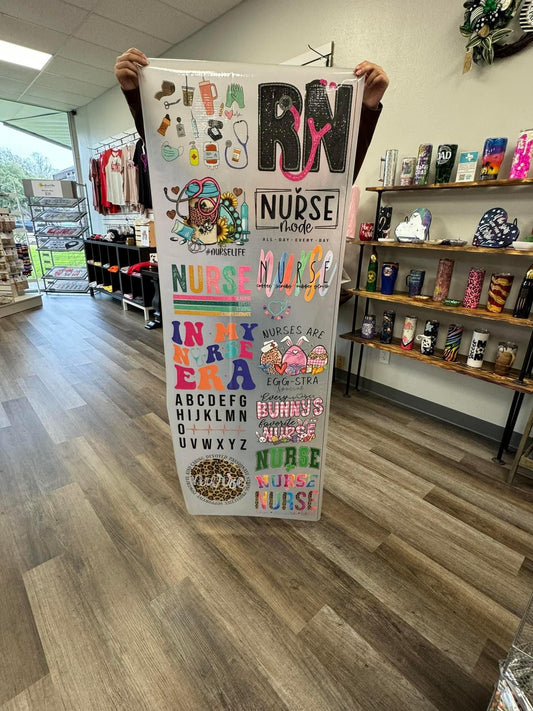Nurse Themed 22x60” DTF Gang Sheet