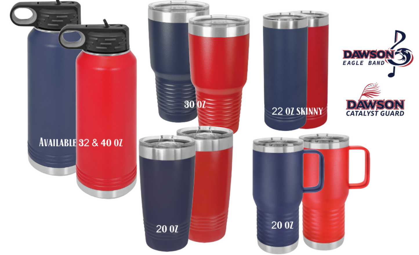 Dawson Eagle Band & Catalyst Drinkware