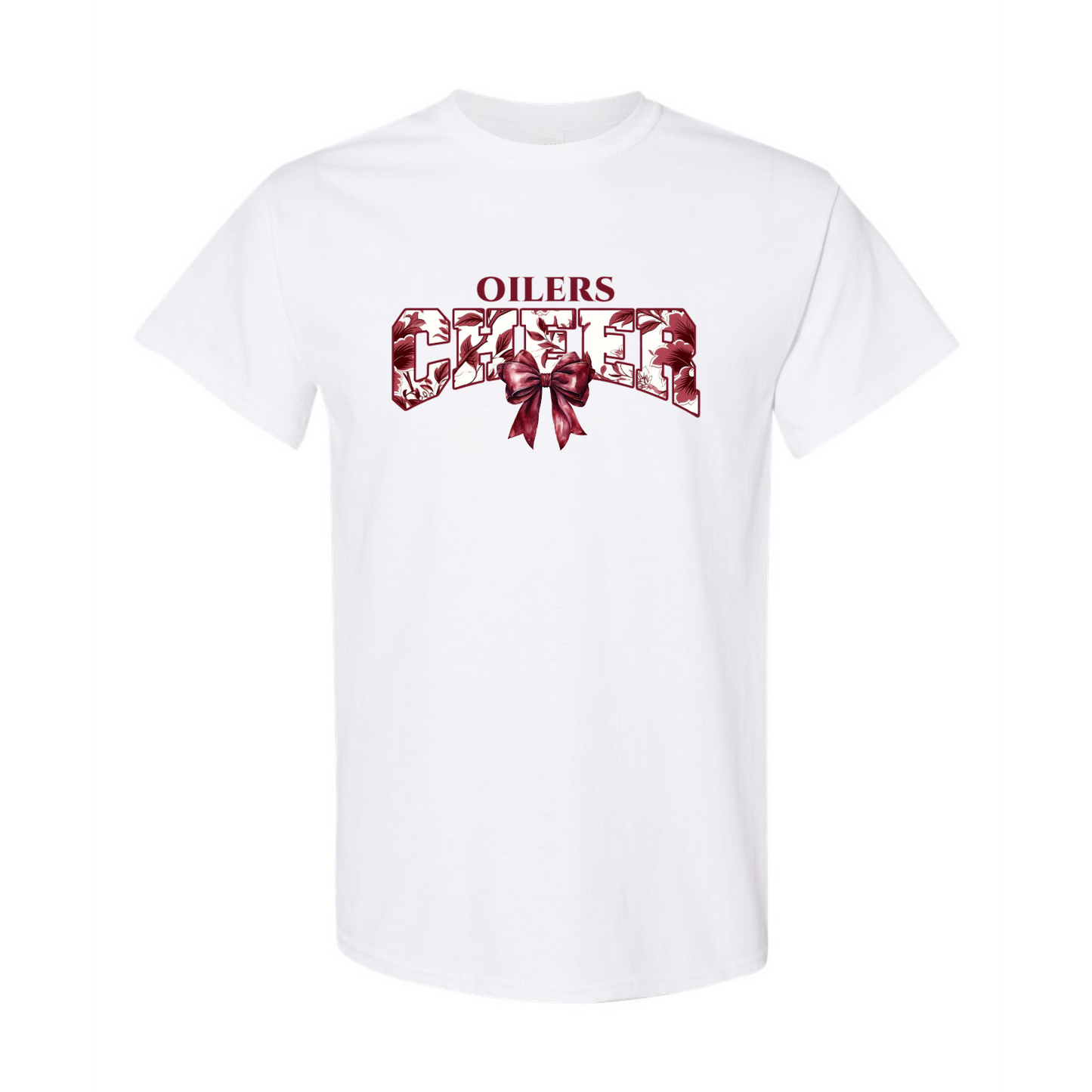 Pearland Cheer Toile Coquette (maroon print)