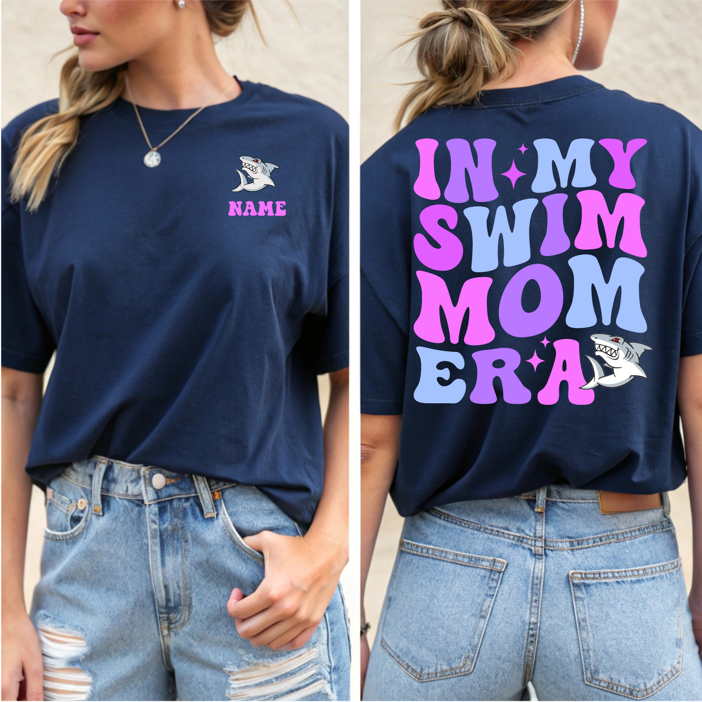 Swim Mom Era Sharks