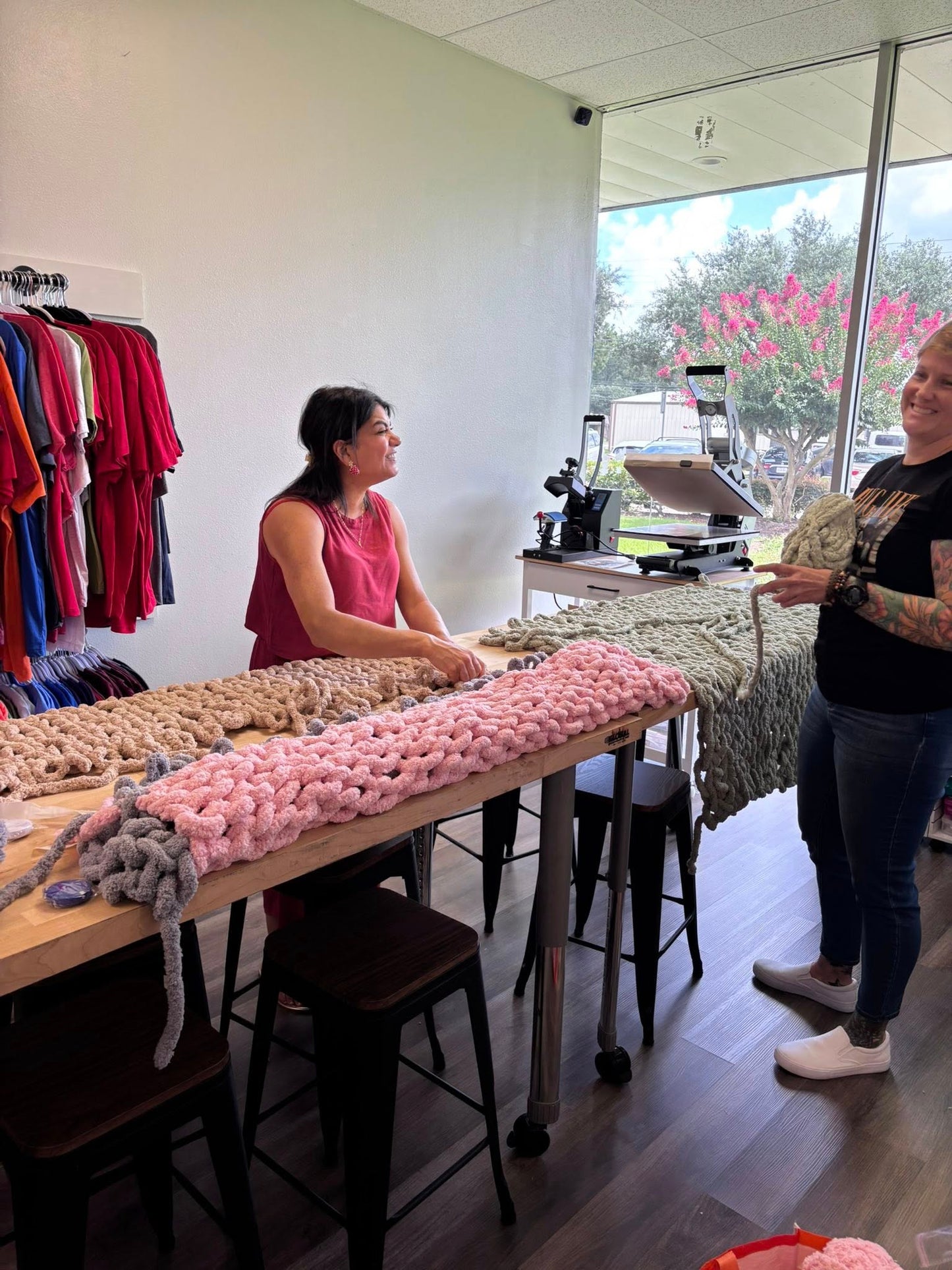 Hand Knit Blanket Workshop