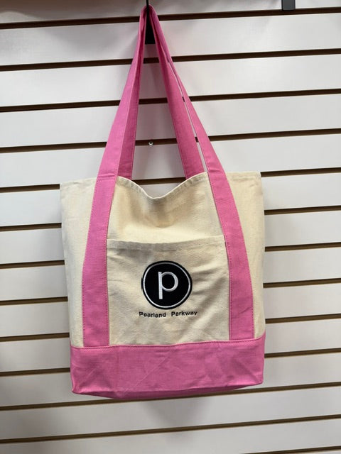 Pure Barre- Embroidered Logo Tote Bag