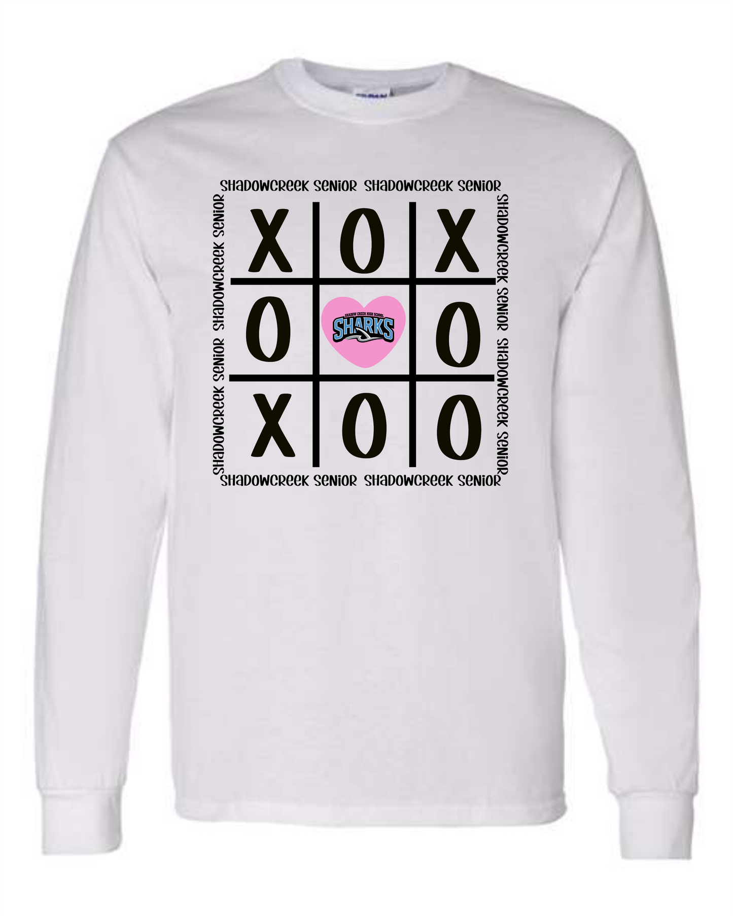 Senior Shark Valentine Tic Tac Toe
