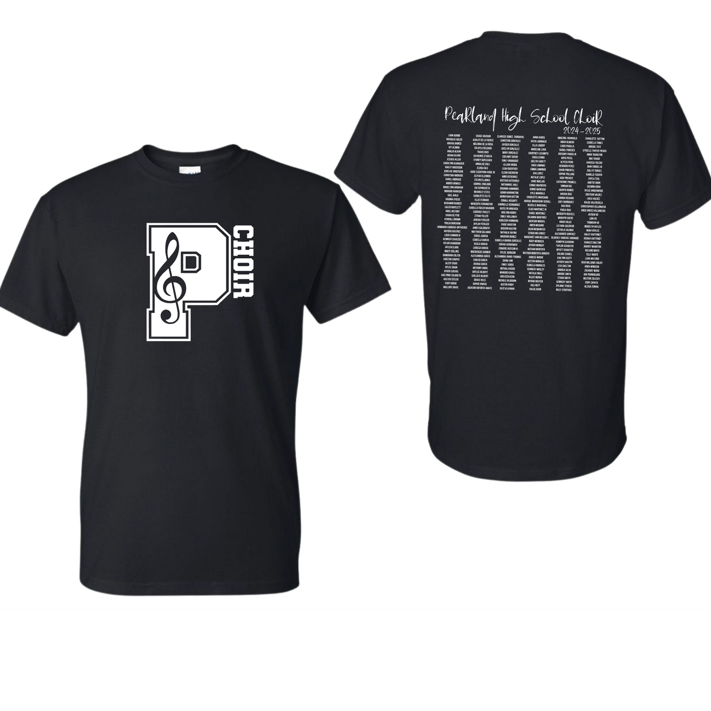 24-25 Roster Tee Pearland Choir