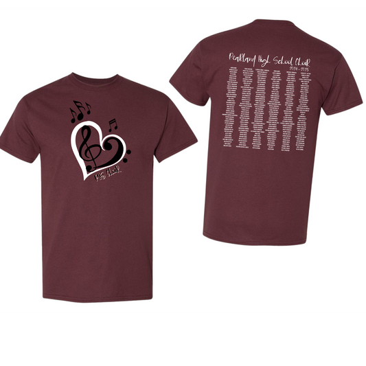 24-25 Roster Tee Pearland Choir