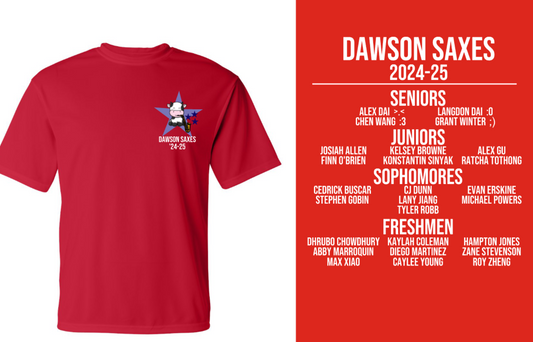 Sax Section Roster Tee '24-25