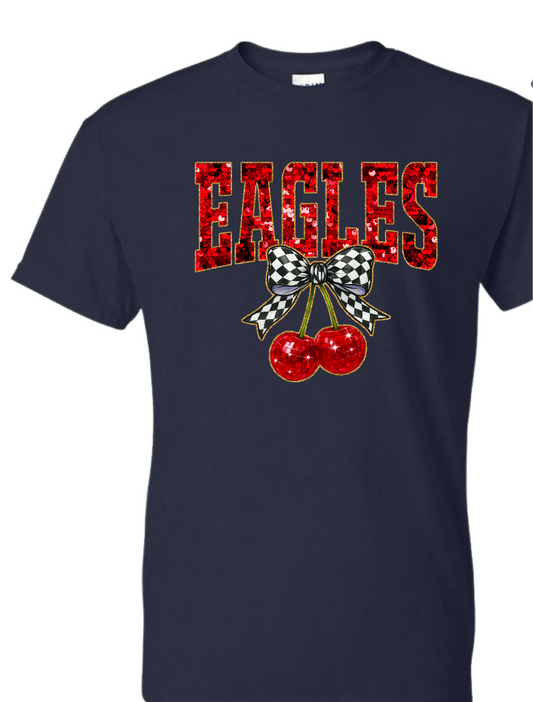 Cherries (Navy)