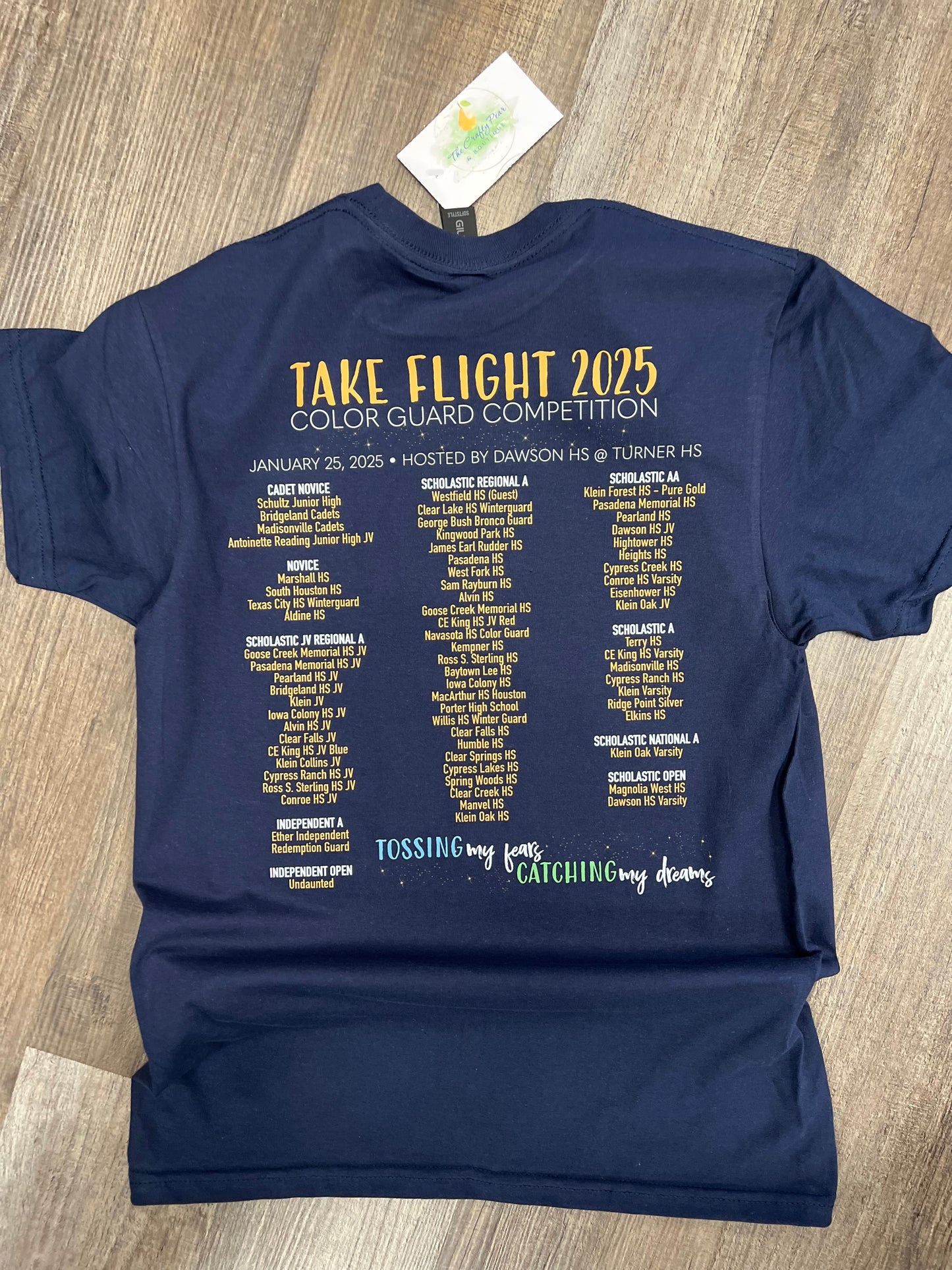 Take Flight Color Guard Competition Shirt