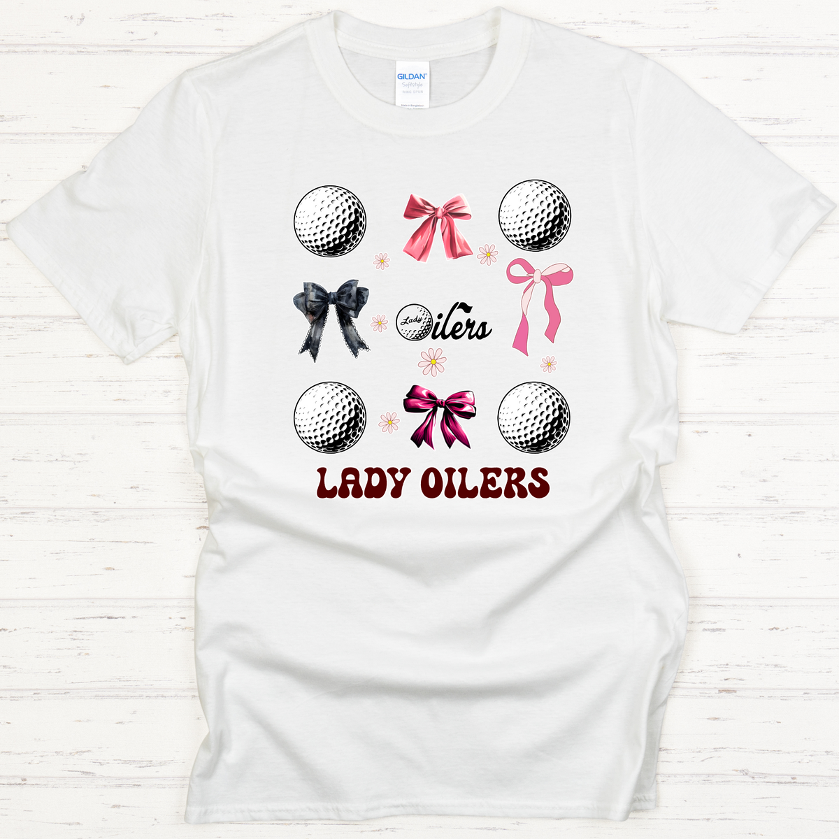Lady Oiler Golf - Coquette Bows