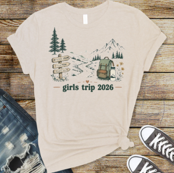 Custom Request:  Girls Hiking Trip 2026 Rustic