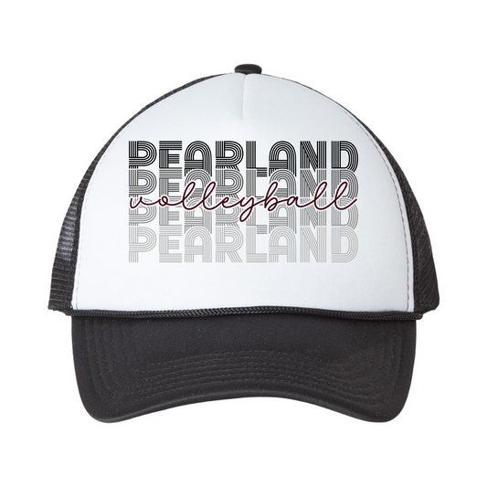 Retro Stacked Pearland Volleyball Trucker Hat
