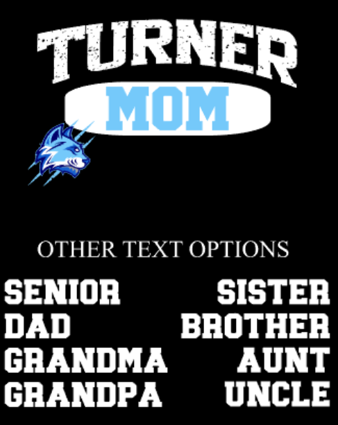 Turner College & Career High School - Senior Family Personalized Tees - Athletic Style