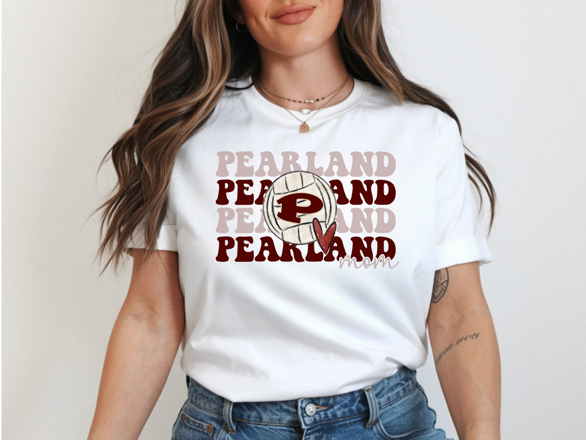Pearland Volleyball Retro Mom