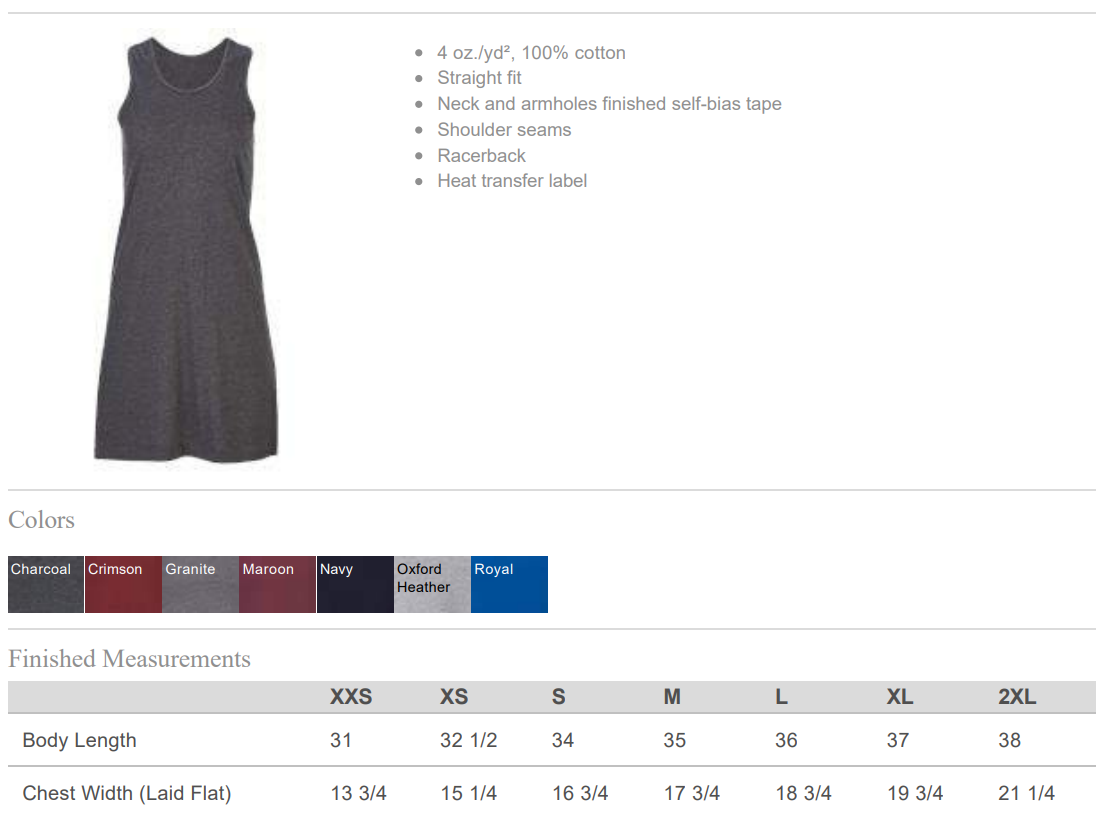 Team Spirit Tank Dress