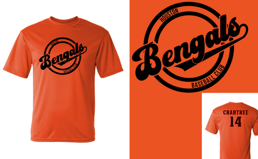 Bengals Baseball Dry-Fit Practice Shirts