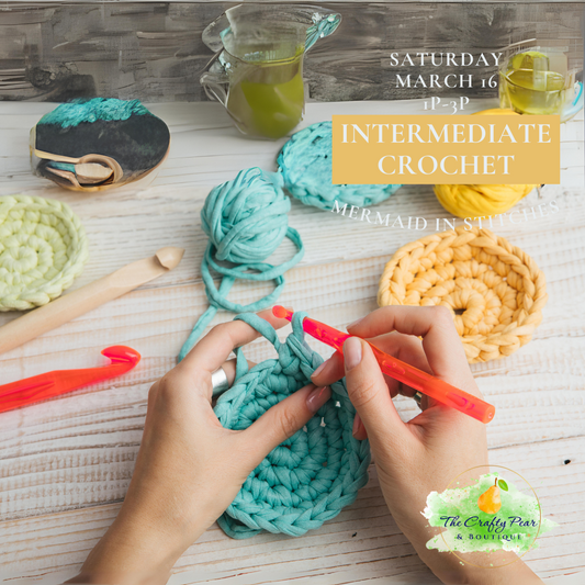 Level 2/Intermediate Crochet - SAT 3/16 11a-1P