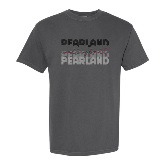 Retro Stacked Pearland Volleyball