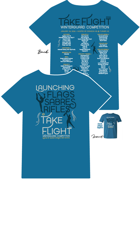 Take Flight Color Guard Competition Shirt
